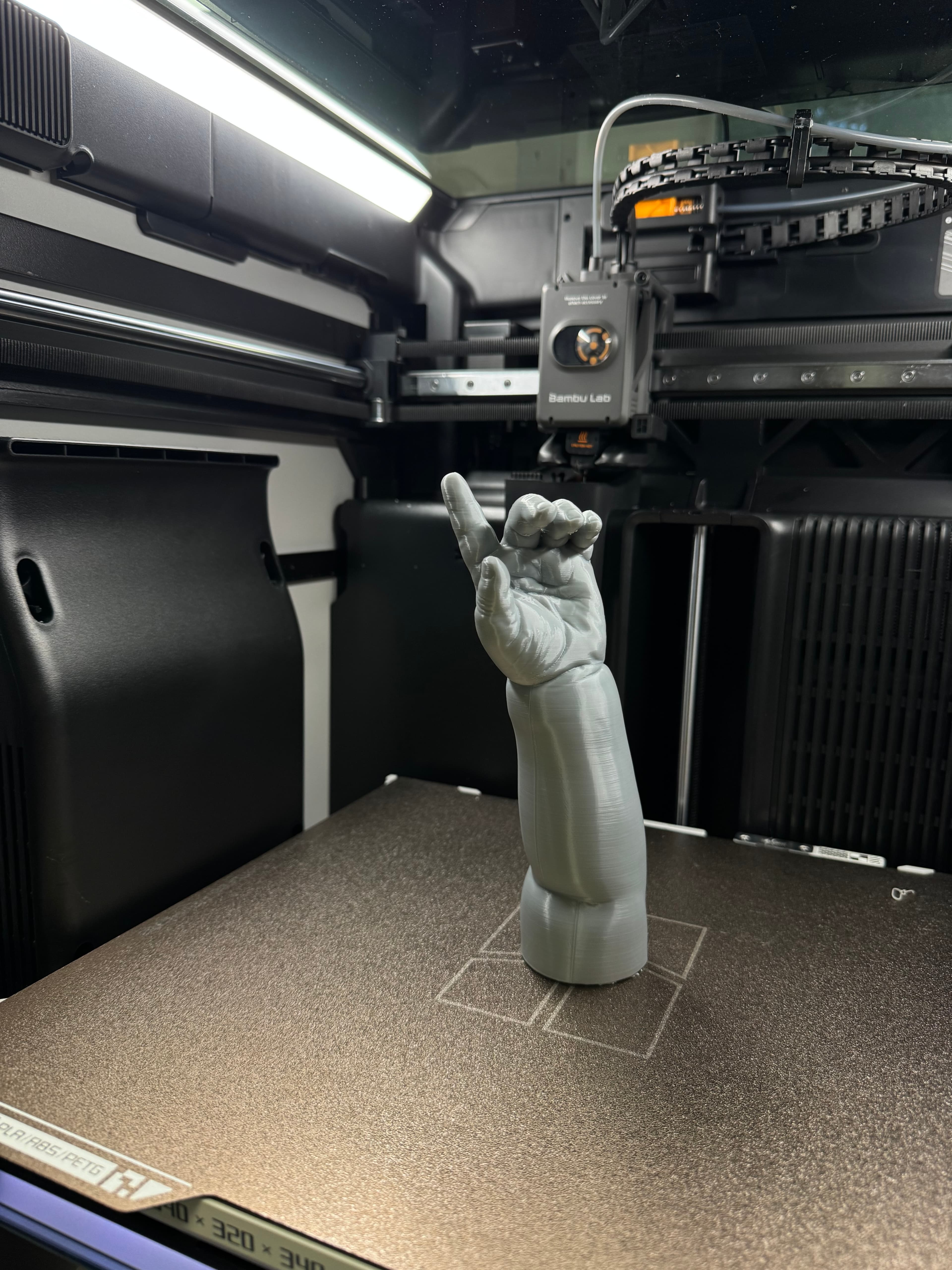3D tlač modelu detskej ručičky